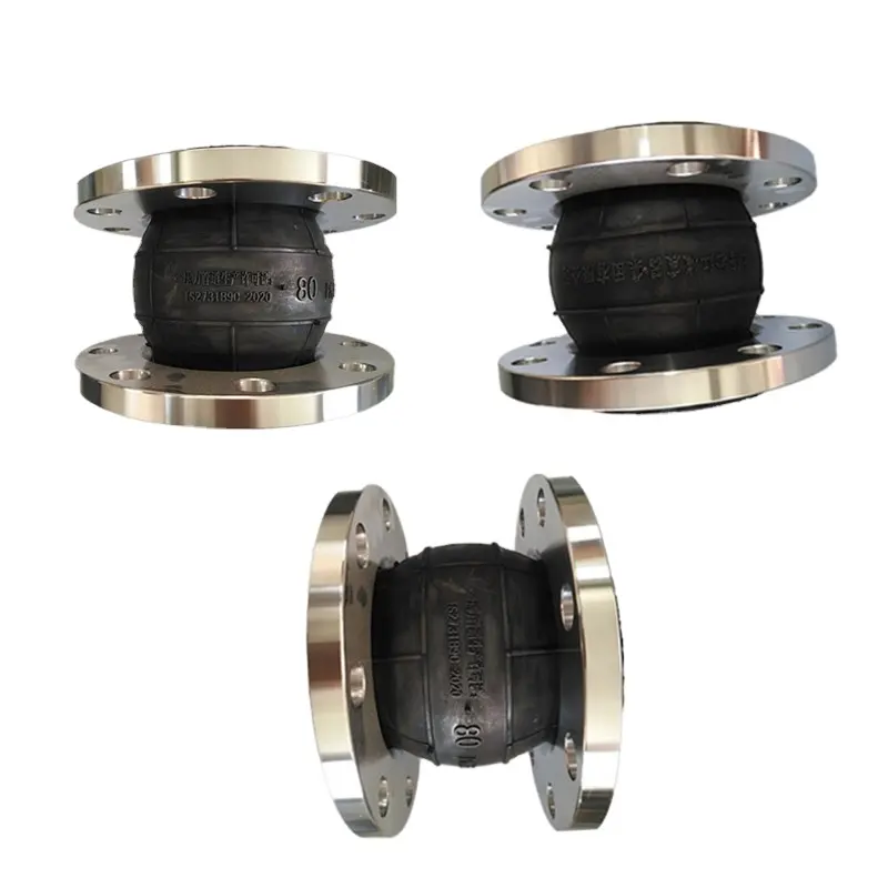 DN25~DN300 PN16 Stainless Steel 304 Flange Joint Pipe Rubber Flexible Bellows EPDM Expansion Joint