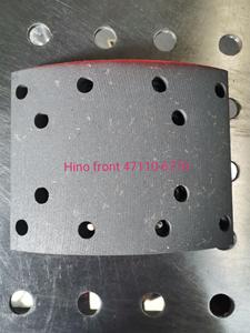 Hino kamyon fren takozu astar eşleşen fren balataları 47441-5710 / 47441-1670
