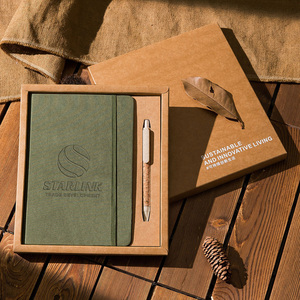 Grosir Set hadiah item Notebook bisnis promosi hadiah Notebook beludru Belanda mudah terurai kustom hadiah untuk kantor - Product Image 4