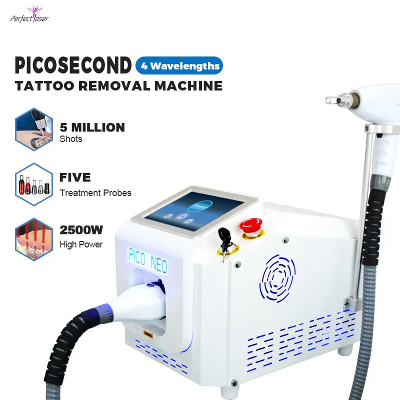 picosecond profesional pico second q switch nd yag laser portable machine nd yag for eyebrow tattoo removal