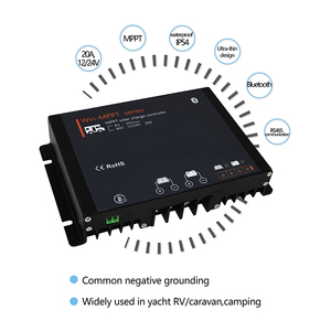 MPPT PWM 12V 24V 10A RV Caravan Marine tutte le batterie controllo carico DC regolatore carica solare - Product Image 6