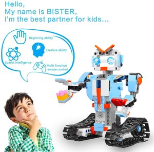 Yapı taşı RC Robot oyuncaklar kitleri, uzaktan ve APP kontrol Robot araya mühendislik setleri STEM yapı oyuncaklar çocuklar için