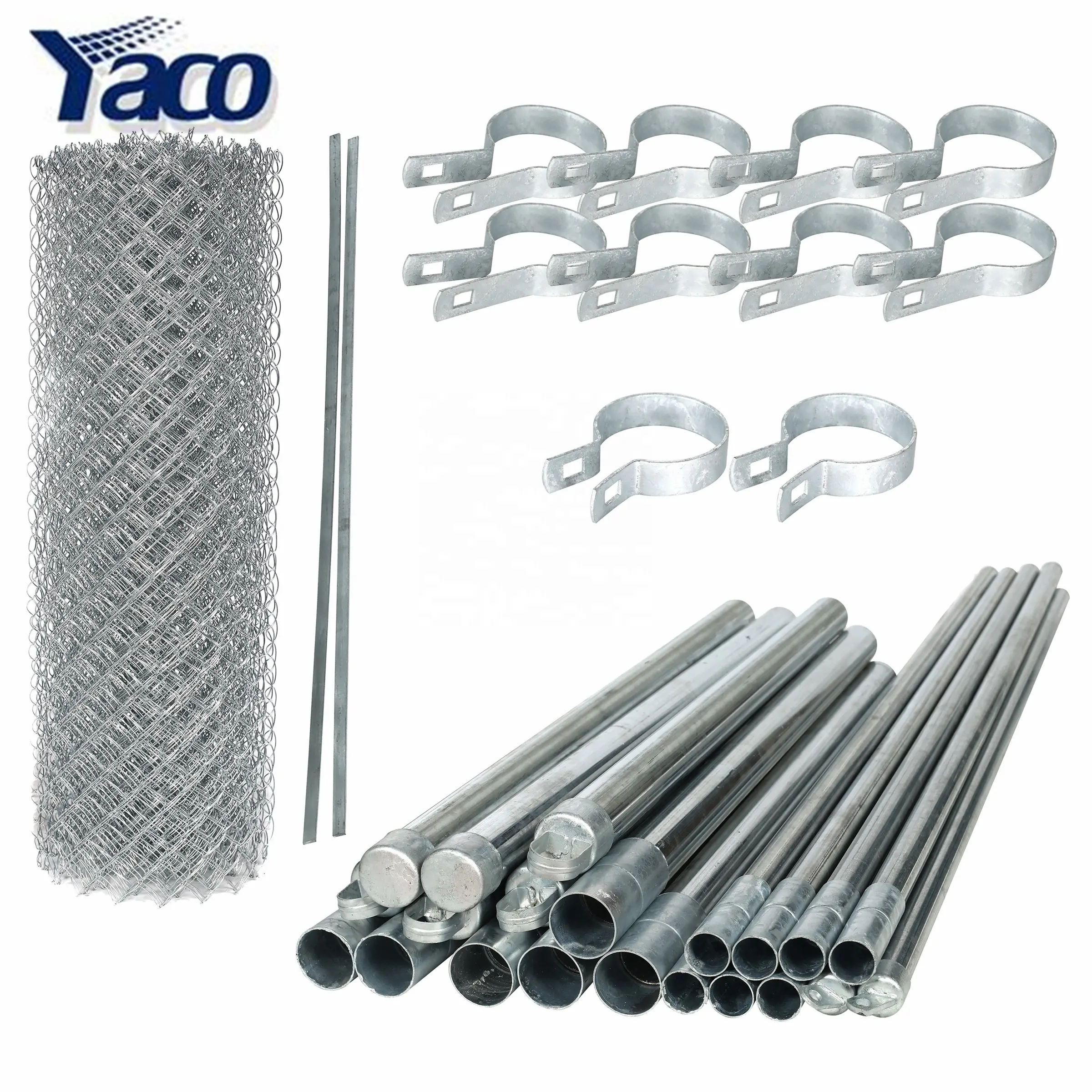 Chainlink 3Mm Dây 2 Inch Kim Cương Lỗ Cyclone Dây Hàng Rào Thiết Kế Mạ Kẽm Chuỗi Liên Kết Hàng Rào Dây Lưới Cuộn