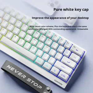 Eweadn F61 61-Key Pbt Bàn Phím Không Dây Với LED Backlit Ba-Chế Độ (Bluetooth 5.0 2.4G USB) Văn Phòng Di Động Điều Kiện Mới - Product Image 2