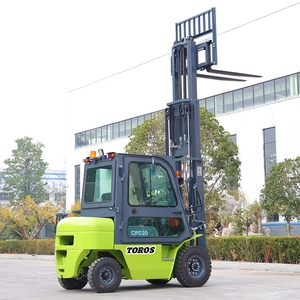 Carrello elevatore idraulico 3 tonnellate piccolo carico e scarico diesel carrello elevatore EPA motore carrelli elevatori con secchio di piastrelle - Product Image 5
