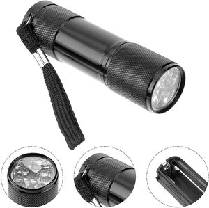 Abiram Blacklight algılama <span class=keywords><strong>9</strong></span> <span class=keywords><strong>LED</strong></span> UV Ultra Violet Mini el feneri meşale ışık lamba