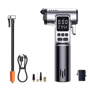Multi Functional Inflation Pump With Window Breaker <strong>Function</strong> and Cutting Knife <strong>Function</strong> 150Psi Air Pump Tire Inflator - Product Image 1