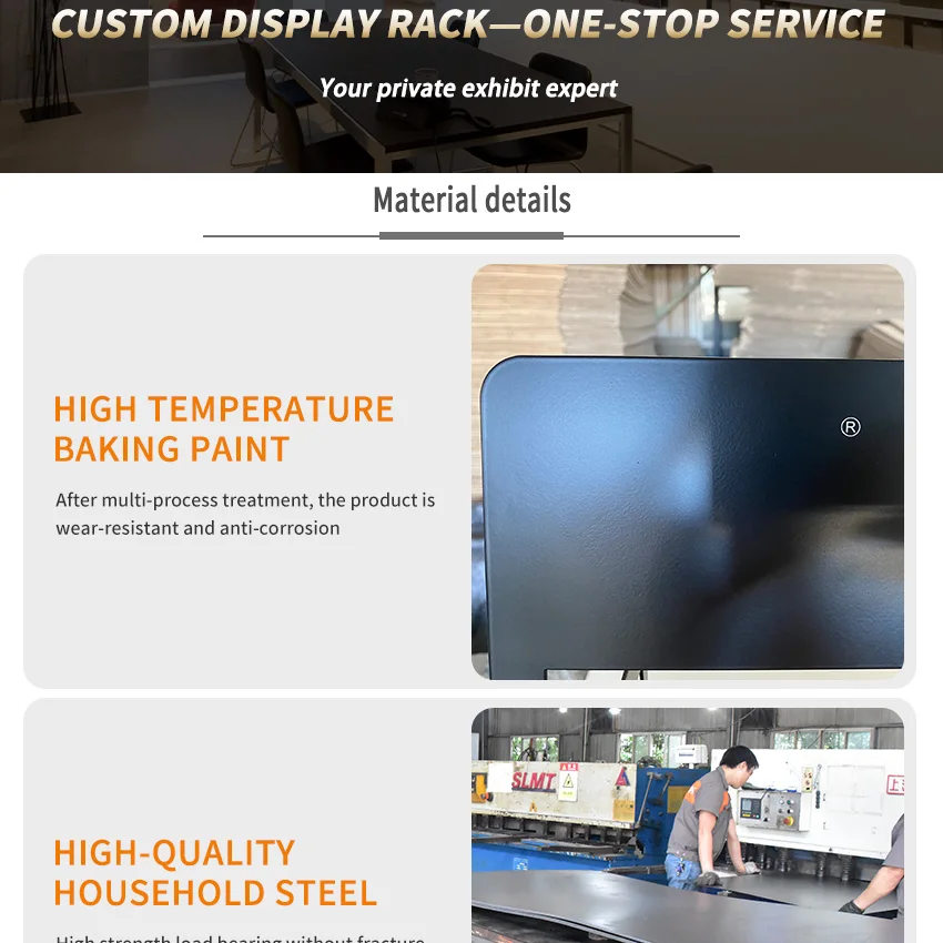 Factory Custom Size Table Top Metal Slotted  Sample Artificial Mabler Granite Quartz Stone Ceramic Tile Display Rack