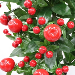 Customizable Artificial Simulation Decorative Plant the <strong>Descendants</strong> <strong>of</strong> Golden Jade Pole Are Full <strong>of</strong> Yellow Apples Fruit Tree - Product Image 5