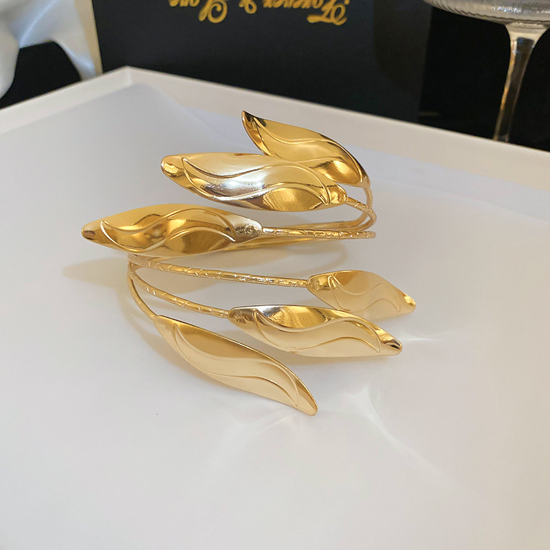 Bracelet-or (feuilles)
