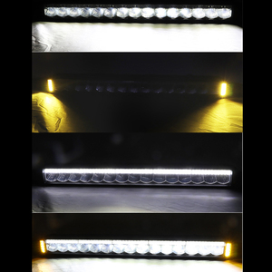 Autodragons חדש עיצוב DRL אור ברים לבן צהוב רב תכליתי איתות אזהרת נהיגה אור ברים 300W