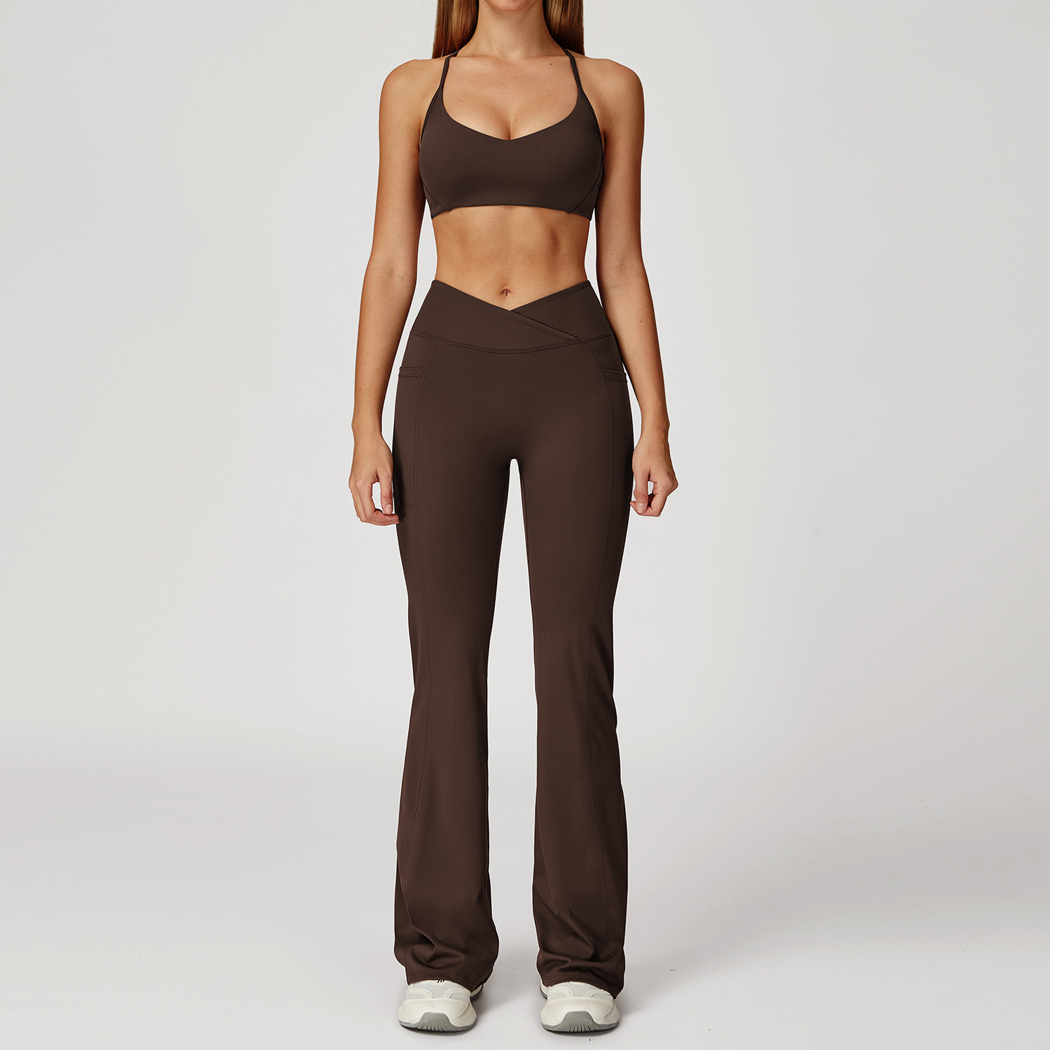 2043 Bra, 2030 Flare Panties - Coffee Brown