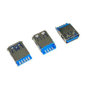 USB 3.0母头a型插座连接器端口高速usb有线连接器产品，用于数据传输充电