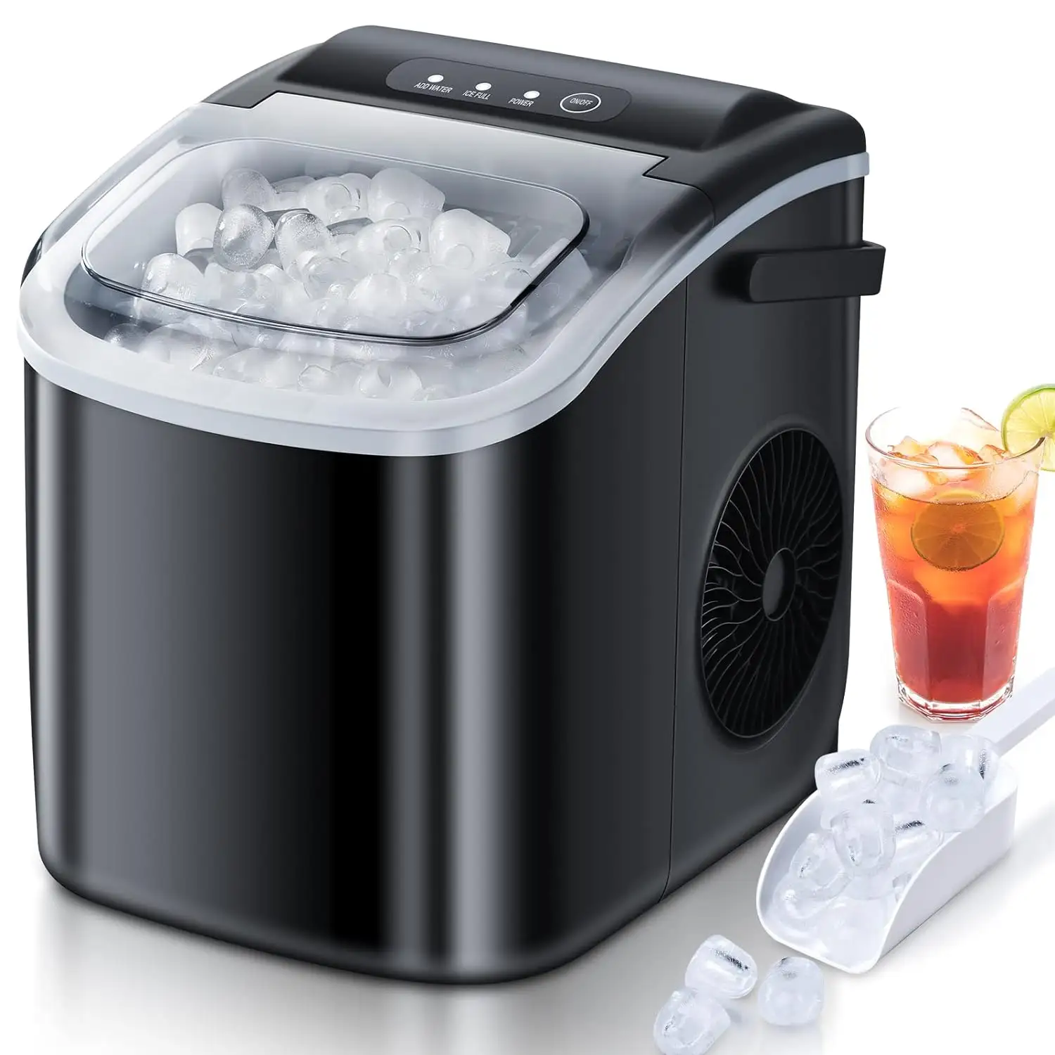 Ice Scoop Basket Party Portable Countertop Bullet Machine Self-Cleaning Ice Makers ice cube maker machines