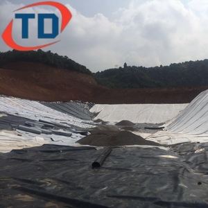 แผ่นซับ HDPE สำหรับความหนาของหลุมฝังกลบ2มม. 0.75มม. 1.5มม. สำหรับการเลี้ยงกุ้ง1000ไมครอน300 - Product Image 1