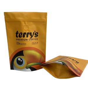 Eko dostu özel dijital baskılı plastik 250G Doy paketi kullanımlık fermuar için yiyecek torbası aperatif tozu kahve çay poşeti fındık - Product Image 1