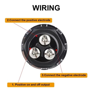 50A interruttore a pulsante di avvio multifunzionale interruttore a pulsante di avvio del motore del veicolo per auto interruttore DC 12V 24V momentaneo - Product Image 3