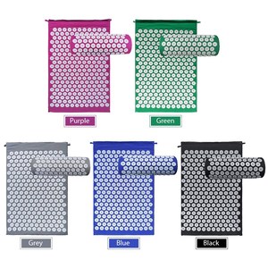 Acupressure Mat and Pillow Set with <strong>Spiky</strong> Massage Ball and Carry <strong>Bag</strong> for Back Neck Pain Stress Relief Muscle Relaxation - Product Image 2