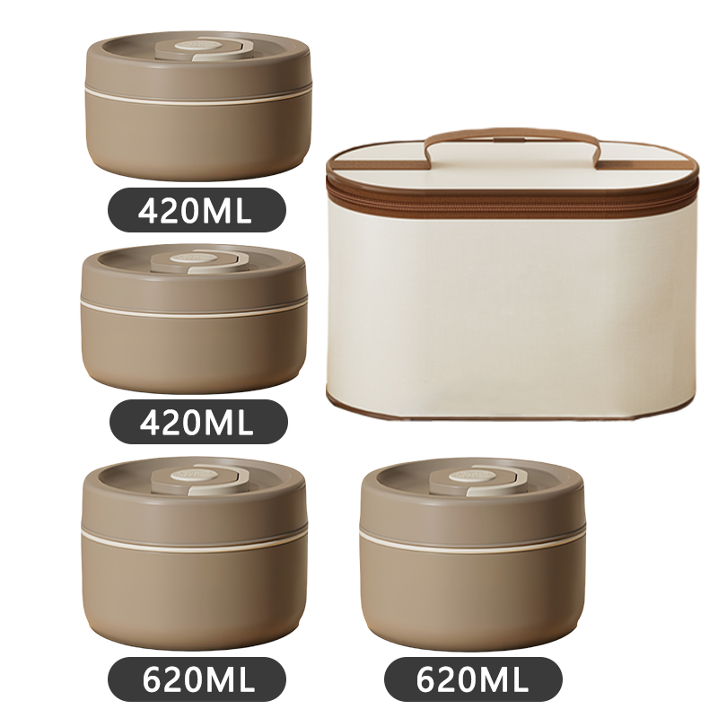 Brown-Four Layer(420ML*2+620ML*2)