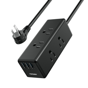 Presa Multi-funzionale Standard a 6 vie con ricarica USB - Product Image 1