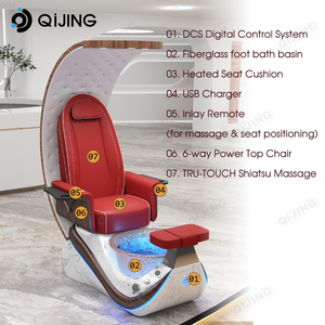 Nieuwe Aankomst Schoonheidssalon Foot Manicure Stoel Elektrische Nagelsalon <span class=keywords><strong>Pedicure</strong></span> Stoel Met Luxe Human Touch Massage - Product Image 5