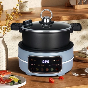 Voll automatische öl freie visuelle Hot-Pot-Multifunktion mit großer Kapazität Neuer All-1-Luft fritte use aus Edelstahl und Reiskocher