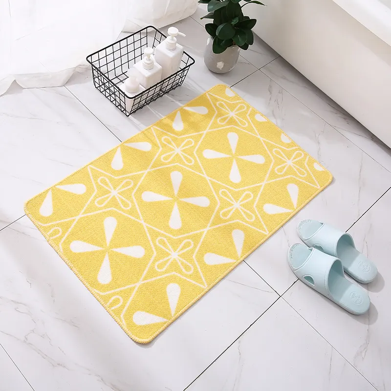 Atacado Non-Slip Entrada Outdoor Shoe Cleaning Absorvente Floor Mat Máquina Lavável Tapete Decorativo Tapete