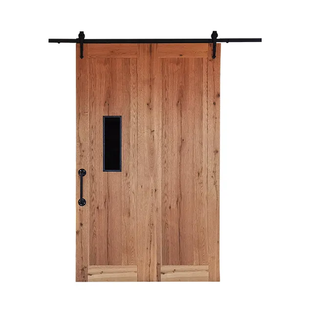 Натуральный Белый Дубовый шпон Минималистский Деревянные раздвижные двери сарая межкомнатные двери для комнаты и офиса
