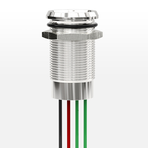 タッチ押しボタンスイッチ16MM 19MM 22MM金属リングLED照明簡単タッチスタート回路IP68通常オープン押しボタン - Product Image 4