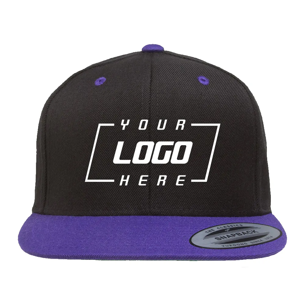 Custom High Quality 3d Embroidery Hip Hop Cap Blank Flat Bill Hats & Caps Gorra Snapback Personalizada Fitted Baseball Cap