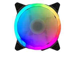 Herder 120mm RGB 4pin bilgisayar soğutma fanı renkli LED oyun PC hayranları için plastik soğutucu ile bilgisayar kasası - Product Image 1