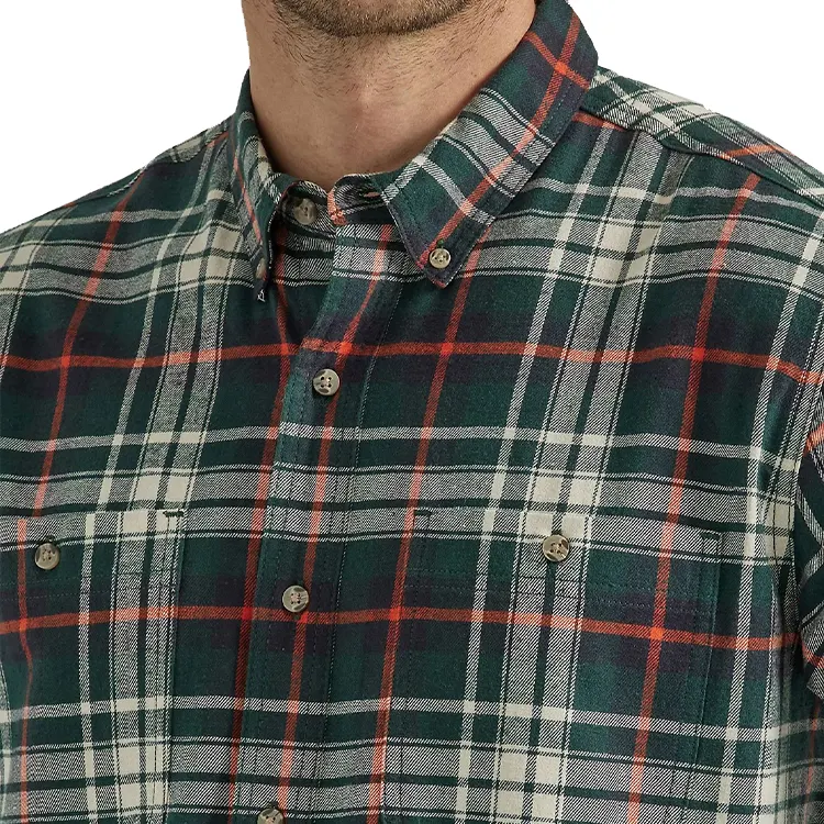 Tùy Chỉnh In Quần Áo Nhà Cung Cấp Dệt Mens Mềm Bông In Flannel Áo Sơ Mi