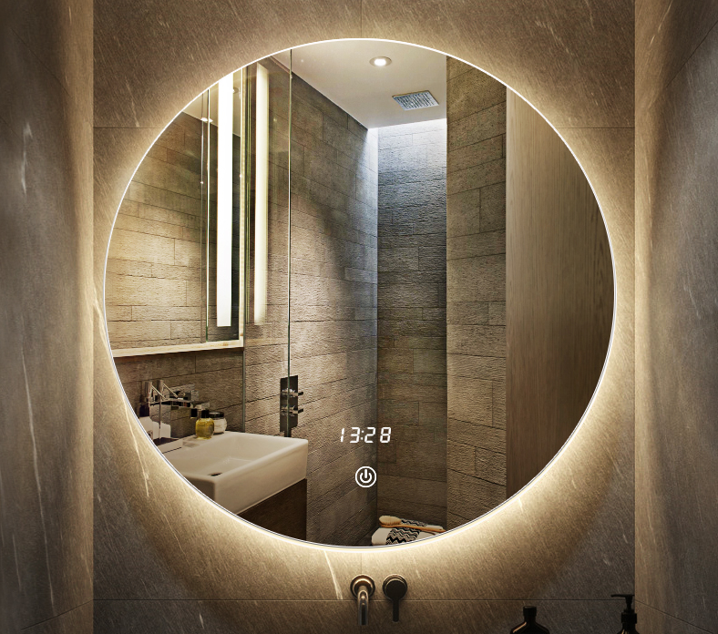 Clear mirror frameless