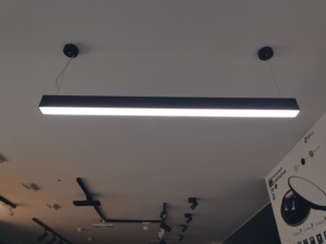 办公室线性发光二极管吊灯线性发光二极管管线性发光二极管悬挂达利40w 55w 65w管灯 - Product Image 3