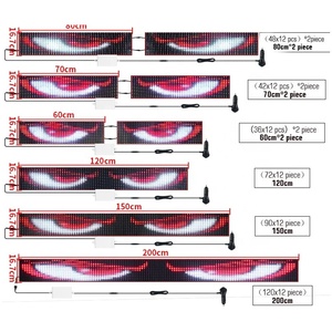 2024แผงพิกเซล LED เมทริกซ์สำหรับรถยนต์และรถบรรทุกอุปกรณ์เสริมรถจักรยานยนต์ดวงตาปีศาจ - Product Image 2