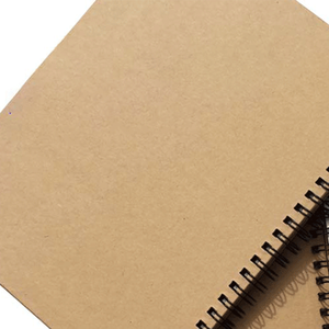 Logotipo personalizado espessado Kraft papel bobina livro Notepad Eco Friendly <span class=keywords><strong>Notebook</strong></span> com caneta