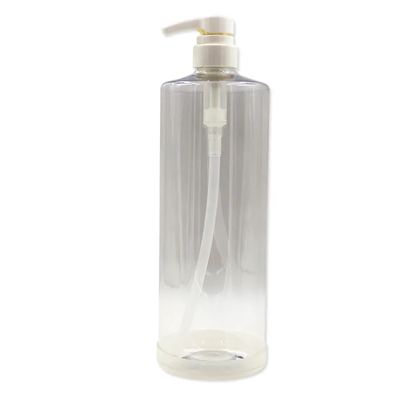 High quality Wholesale color customized spot flat shoulder liquid bottle 400ML PET bottle with mist pump sprayer manufactured