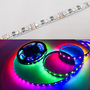 RGBCCT светодиодные полосы WS2812 RGBCW SMD 5050 RGB с ИС смарт-полосками, цифровой пиксель, гибкие светодиодные полосы света - Product Image 5
