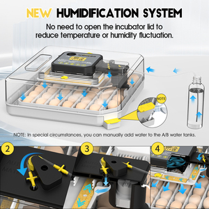 <strong>Digital</strong> <strong>Temperature</strong> <strong>Control</strong> 48 Small Mini Dual Power Chicken Broiler Pigeon Egg Incubator - Product Image 4