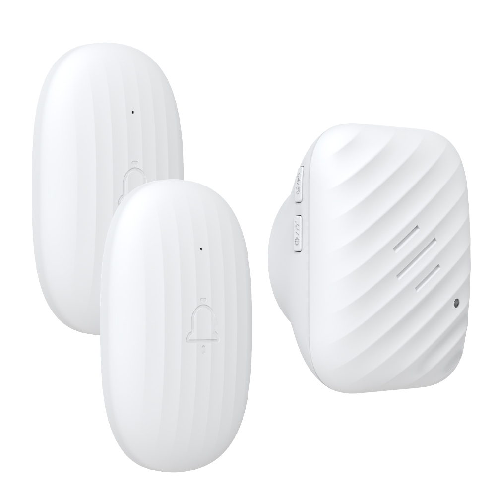 Blanc 2 boutons + 1 récepteur