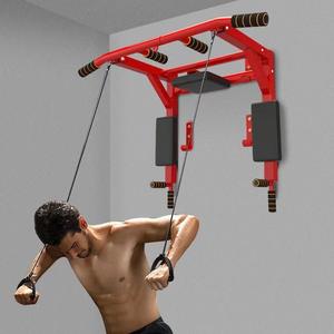 屋内ホームジムワークアウト壁掛けプルアップバーとディップステーションチンアップバーディップスタンド