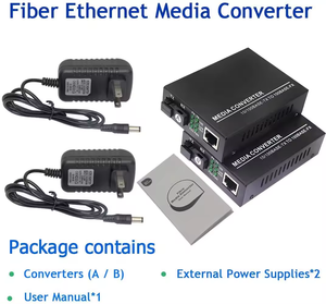Tek modlu 10/100Base-TX-100Base-FX Fiber optik alıcı-verici 25KM Ethernet ortam dönüştürücü RJ45/SC POE ağı ile FTTH için - Product Image 4