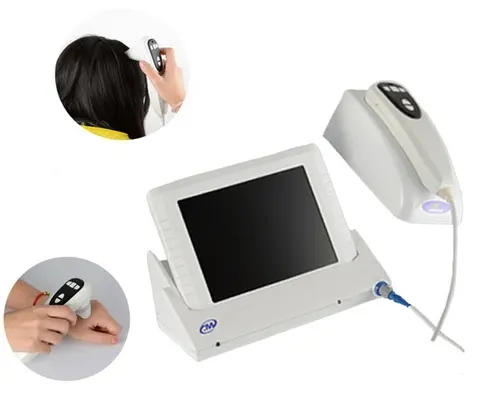 Analizzatore di capelli dello scanner della pelle dell'analizzatore di umidità della pelle della macchina di analisi del cuoio capelluto più recente popolare
