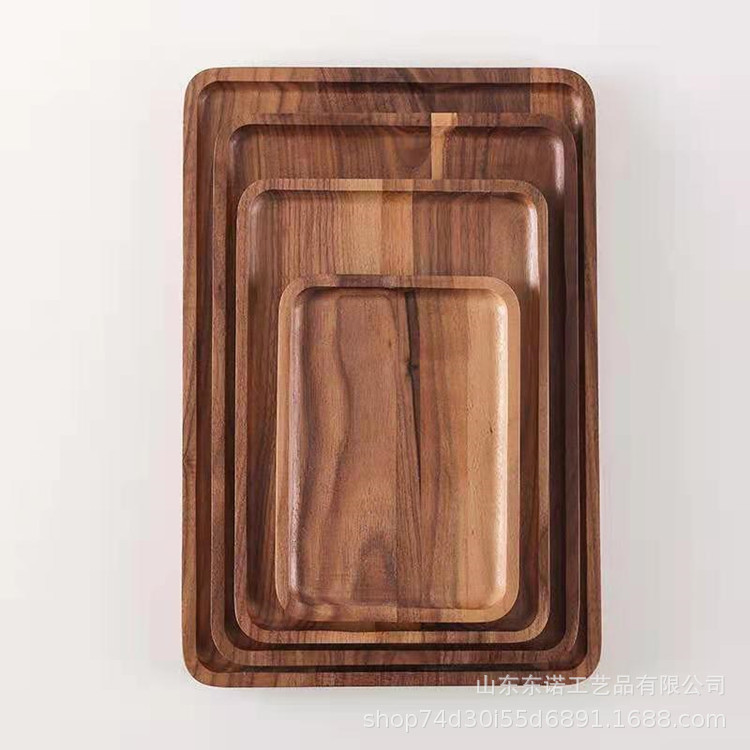 Cuadrado de nogal negro, 18,5*13*1,5cm