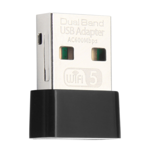 Dual Band USB <strong>Wifi</strong> 600Mbps Adapter AC600 Dual Band 2.4GHz 5GHz PC Mini <strong>Computer</strong> USB <strong>Network</strong> Card Receiver 802.11b/n/g/ac