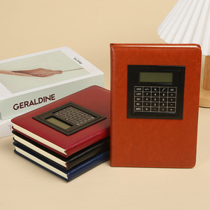 PU Leather Cover <strong>Multi</strong> <strong>Functional</strong> Colorful Business A5 Promotion Gift logo Diary <strong>Notebook</strong> With 8 Digits <strong>Calculator</strong> - Product Image 2