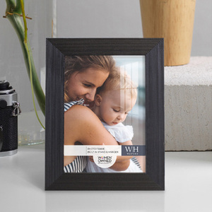 กรอบรูปพร้อมลายไม้สไตล์โมเดิร์นและกระจกความละเอียดสูงกรอบวอลนัท - Product Image 1