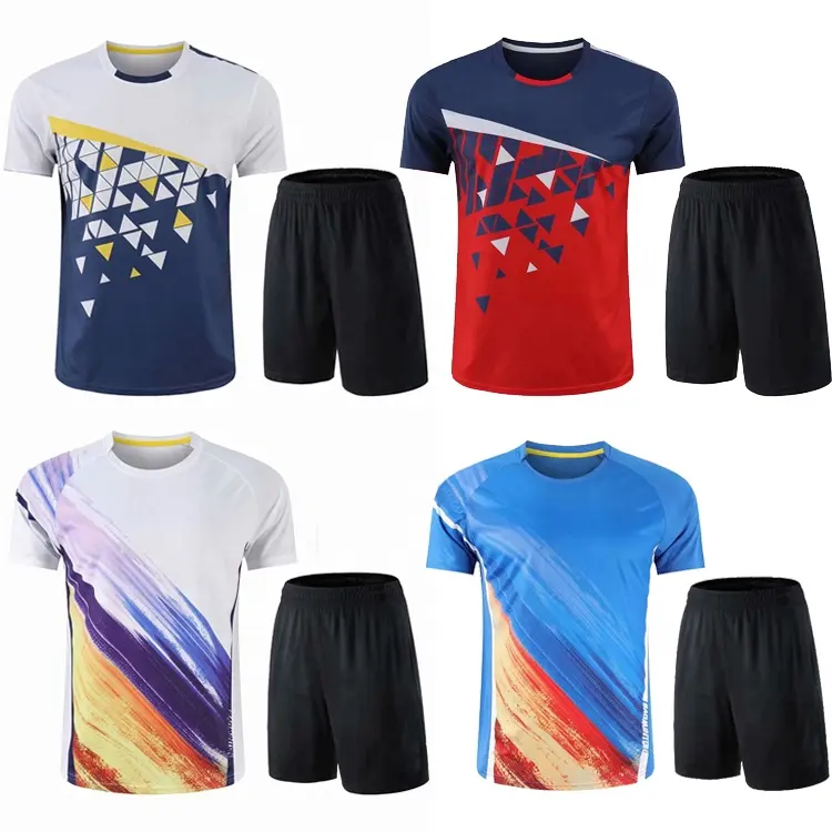 2021 Tennis Jersey Met Shorts Beste Kwaliteit Sublimatie Shirt Mode Badminton Kleding Voorraad Met Uw Team Logo