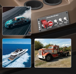 DC 12V 30A Druckknopf Zünd schalter 5 in 1 Rennwagen Zünd schalter Panel Push Start Zünd satz für PKW - Product Image 6