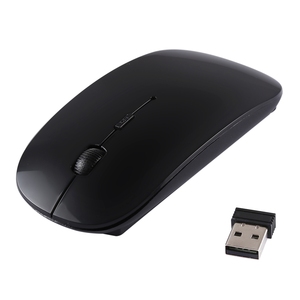 2.4GHz Wireless Ultra-sottile Laser Mouse ottico con USB Mini ricevitore Design ergonomico Plug Play comodo uso per le vittorie Mac - Product Image 2